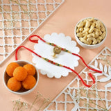 Whimsical Rajasthani Rakhi Set with Motichoor Laddoo & Cashew