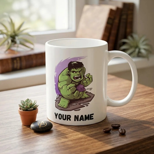 Personalized Hulk-Themed Ceramic Mug 350 ml