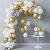Royal Gold & Silver Chrome Arch Decor