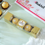 Stately Rakhi with Ferrero Rocher