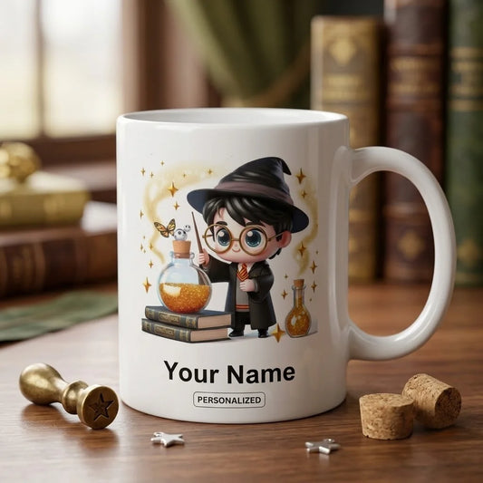 Personalized Wizard Name Mug for Kids