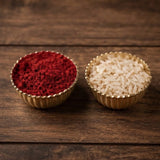 Set Of 2 Rakhi With Dry Fruits Combo