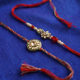 Kundan Rakhi Duo With Motichoor Laddoo
