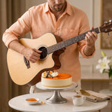 Golden Butterscotch Bliss Cake with Guitarist