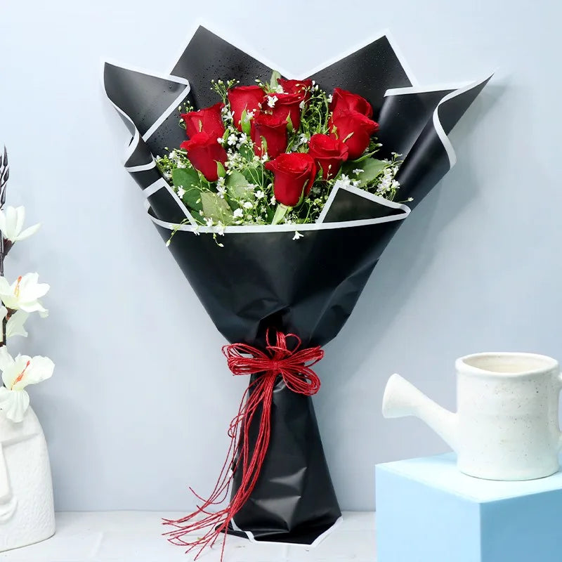Blushing Red Roses Affection Bouquet