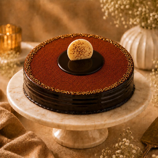 Luxe Chocolate Truffle Ganache Cake