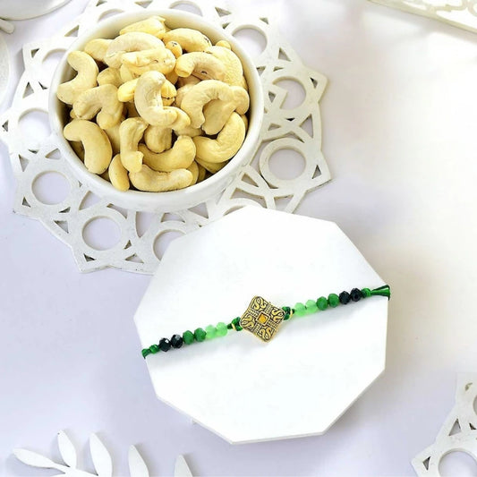 Charming Rakhi with Cashew Nuts