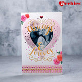 Always And Forver Couple Romantic Greeting Card With Chocolate