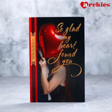 So Glad My Heart Found You Couple Romantic Greeting Card With Chocolate