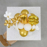 Golden Age Foil Balloon Stack with Daisy Foils