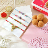 Classic Family Rakhi with Besan Laddoo