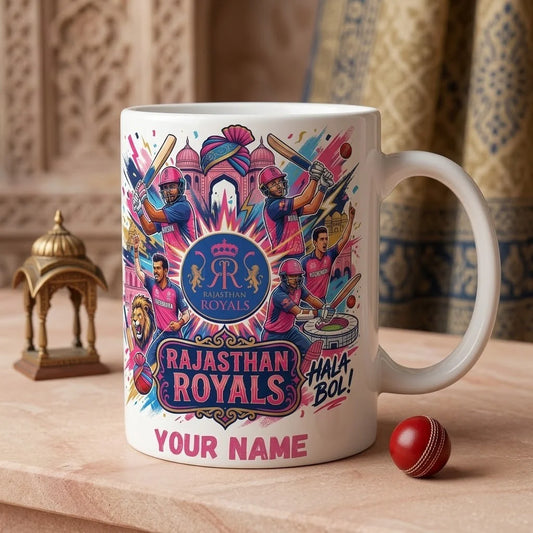 Rajasthan Royal Style Personalized Mug with Name