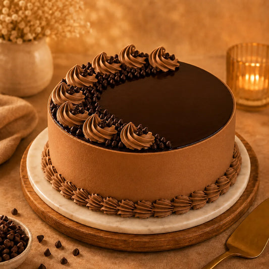 Chocolate Cream Drop Delight Cake