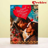 My Heart Is Forever Yours Greeting Card With Chocolate