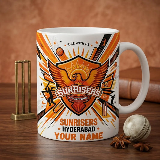 Orange Team Inspired Custom Name Coffee Cup