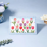 Pack of 50 Tulip Garden Greeting Card