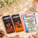 Happy Birthday Brother Greeting Card With Chocolates