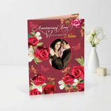 Anniversary Love To My Beautiful Wife Personalised Greeting Card