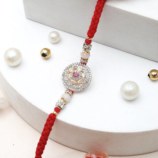 Royal Ruby Stone Rakhi