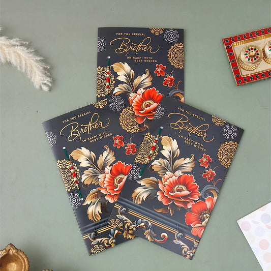 Pack Of 3 Special Raksha Bandhan Greeting Card With Envelope