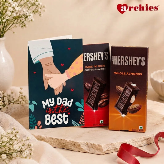 My Dad Is the Best Greeting Card With Chocolates