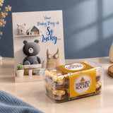 Baby Boy Birthday Card With Ferrero Rocher