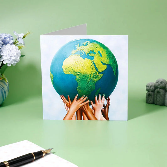 Pack of 50 World Unity Globe Greeting Card