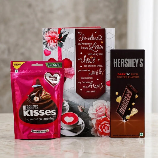 My Sweetheart You Are The One Romantic Greeting Card With Chocolates