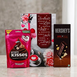 My Sweetheart You Are The One Romantic Greeting Card With Chocolates