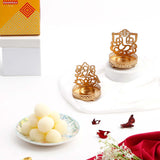 Lakshmi Ganesha Tealights with Rasgulla