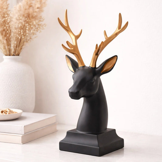 Noble Buck Deer Head Showpiece