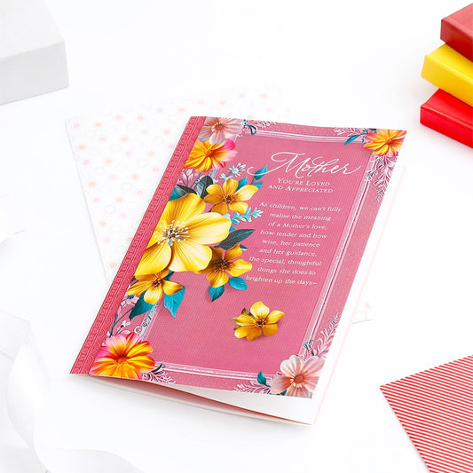 Mother You're Loved Greeting Card With Envelope