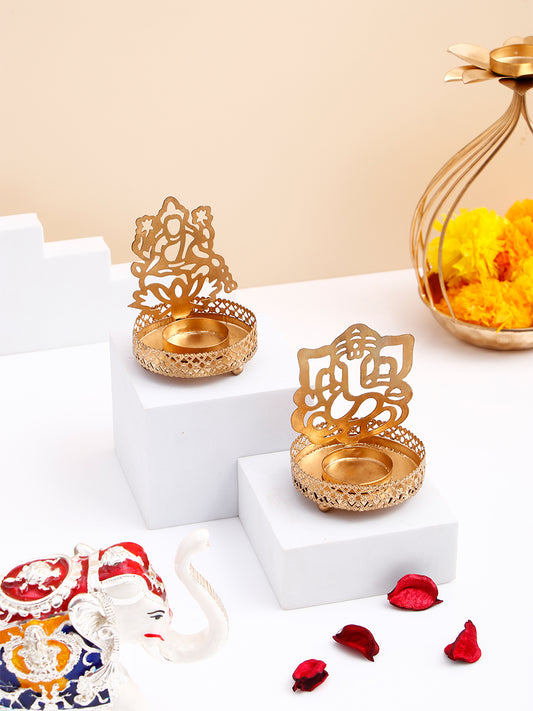 Lakshmi Ganesha Tealight Set