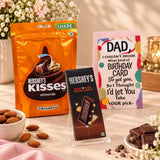 Happy Birthday Dad Greeting Card With Chocolates