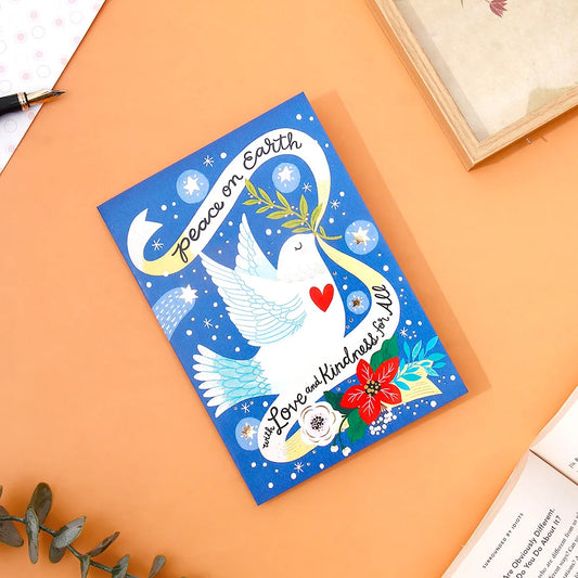 Pack of 50 Peace on Earth Dove Greeting Card