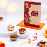 Happy Bhai Dooj Greeting Card with Dry Fruits