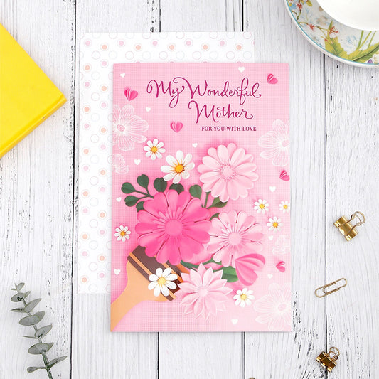 My Wonderful Mother Greeting Card With Envelope