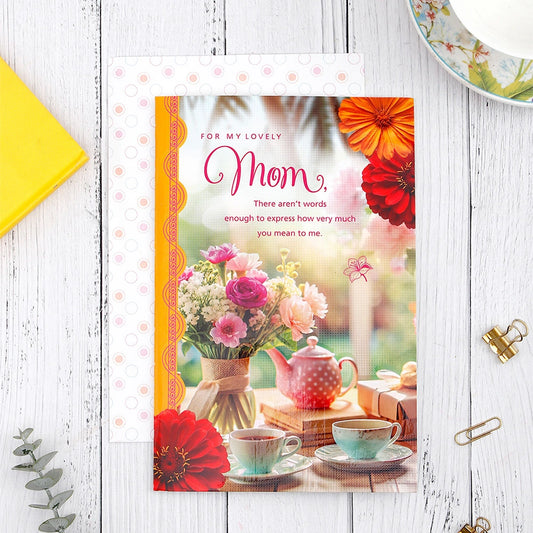 For My Lovely Mom Greeting Card With Envelope
