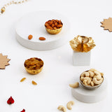 OM Akhand Jyot Diya with Dry Fruits