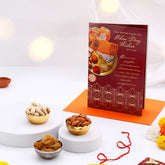 Dear Brother Bhai Dooj Greeting Card with Dry Fruits