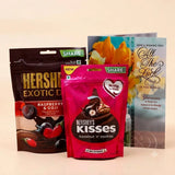 Wishing You All The Luck Greeting Card With Chocolates