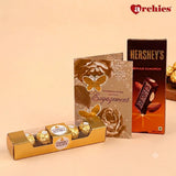 Congrats On Your Engagement Greeting Card With Chocolates