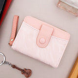 Pink Two-Tone Zip-Around Wallet with Wristlet Strap