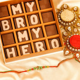 Antique Rakhi and My Bro My Hero Chocolates