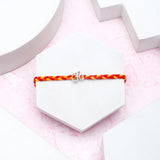 Archies Om Charm Braided Silver Rakhi
