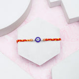Archies Evil Eye Beaded Silver Rakhi