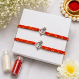 Pack Of 2 Archies Om Silver Rakhi for Bhaiya