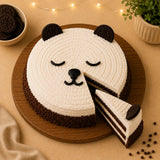 Cute Panda Chocolate Semi-Fondant Cake