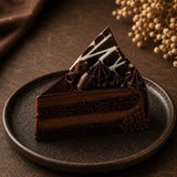 Fudge Brownie Walnut Truffle Cake