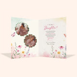 Wildflower Watercolor Daughter's Day Personalised Card